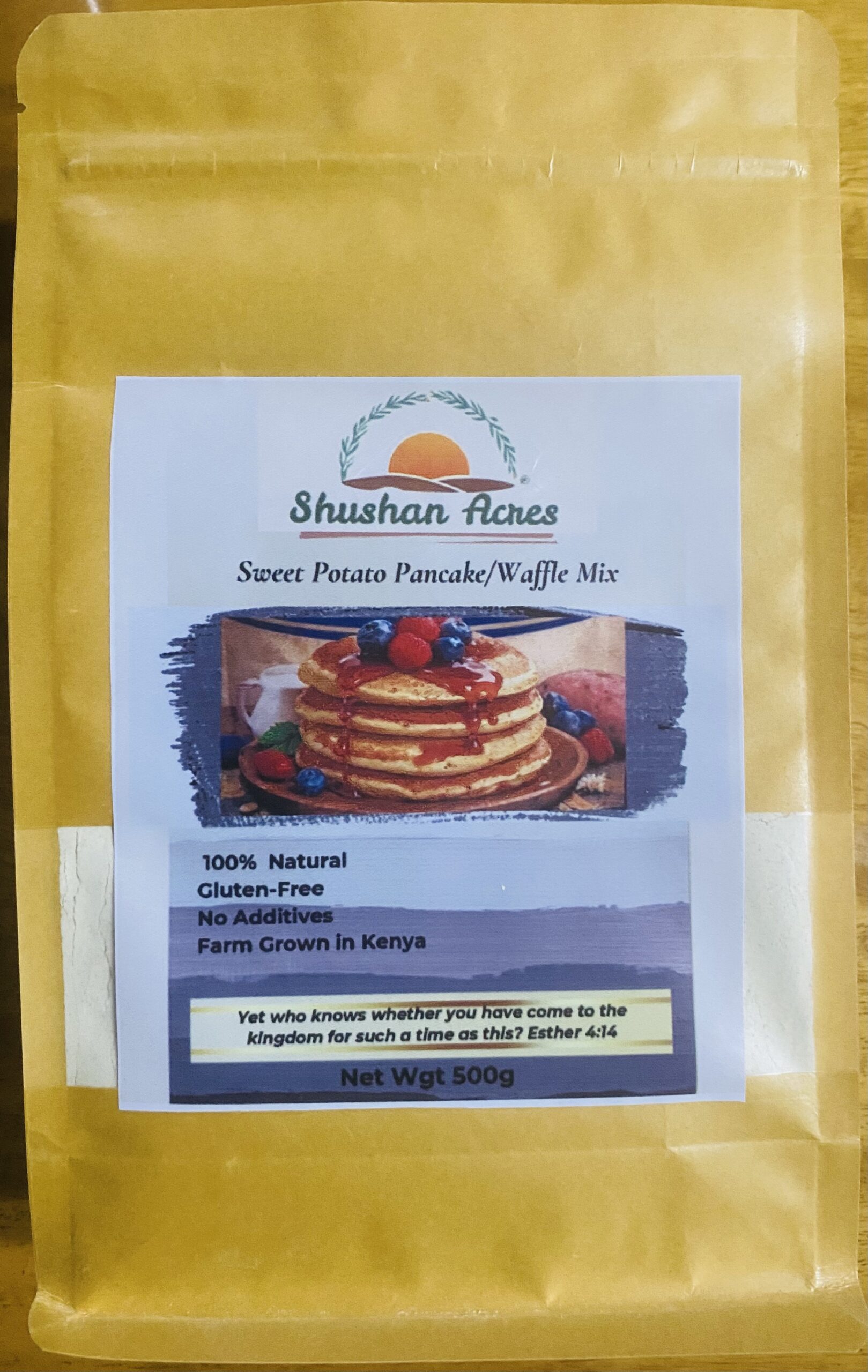 Pancake mix front